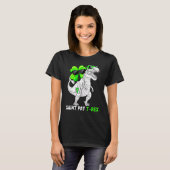 T-shirt Joyeux St Pat T Rex Saint Patrick's Day Dinosaur B (Devant entier)