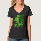 T-shirt Joyeux St Pat T Rex Saint Patrick's Day Dinosaur B (Devant)