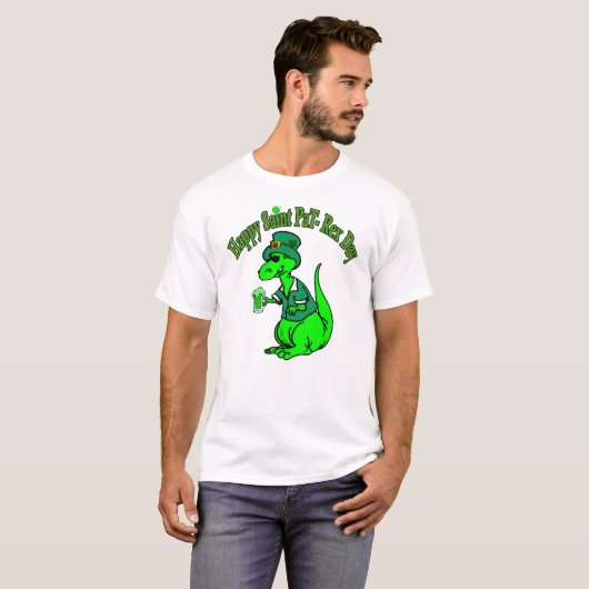 T-shirt Joyeux St Pat T-Rex Saint Patrick's Day Dinosaur T (Devant entier)