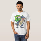 T-shirt Joyeux St Pat T Rex Saint Patrick's Day Leprechaun (Devant entier)