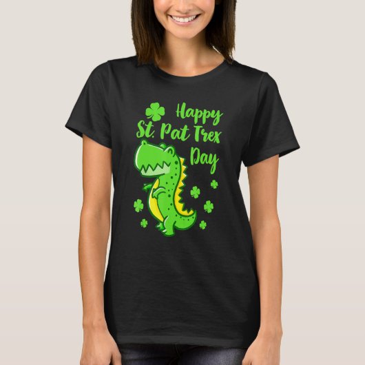 T-shirt Joyeux St Pat Trex Day Dinosaur Funny St patrick (Devant)