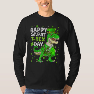 T-shirt Joyeux St Pat Trex Day Dinosaur Jour de la Saint P