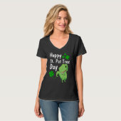 T-shirt Joyeux St. Pat Trex Day Dinosaur St. Patrick's Day (Devant entier)