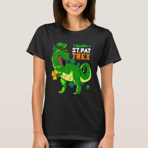 T-shirt Joyeux St Pat Trex Day Saint Patrick Dinosaur Garç