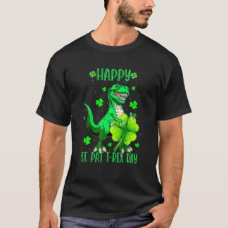 T-shirt Joyeux St Pat Trex Jour Dino Enfants Garçons St Pa