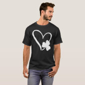 T-shirt Joyeux St Patrick S Day Irish Shamrock Heart (Devant entier)