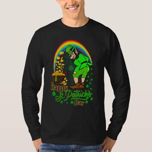 T-shirt Joyeux St Patrick S Day Shamrock Graphisme Hommes (Devant)
