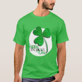 T-shirt Joyeux St Patrick vert brillant Trèfle (Devant)