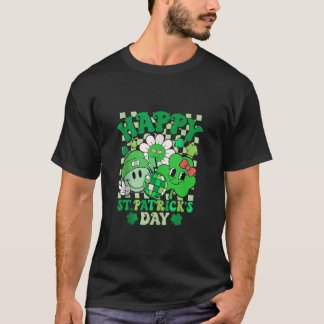 T-shirt Joyeux St Patrick's Day Disco Super Smile Face Sha