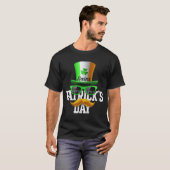 T-shirt Joyeux St Patrick's Day Fun Party Mustache (Devant entier)