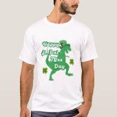 T-shirt Joyeux St. Patricks Day Funny T-rex Dinosaur (Devant)