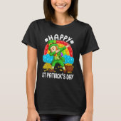 T-shirt Joyeux St Patrick's Day Leprechaun Pop It Rainbow  (Devant)