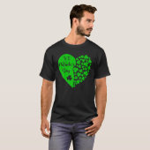 T-shirt Joyeux St.Patrick's Day Lucky Clover Heart Lucky D (Devant entier)