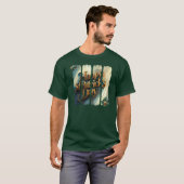 T-shirt Joyeux St. Patrick's Day Pinceau vertical (Devant entier)