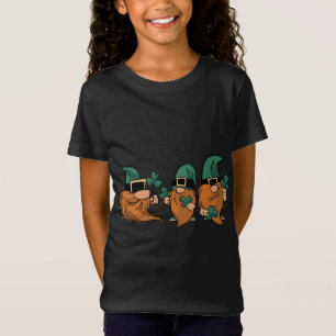 T-Shirt Joyeux St Patrick's Day Trois Gnomes Lucky Shamroc
