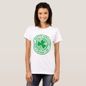 T-shirt Joyeux St Patrick's Day Vert Clover Irlandais mign (Devant entier)