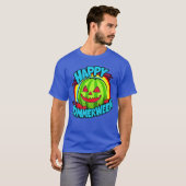 T-shirt Joyeux Summerween Été Pastèque Jackolantern Ha (Devant entier)