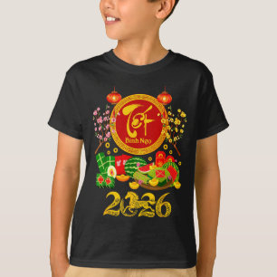 T-shirt Joyeux Têt 2026 Année du Cheval Vietnamien Xuan B