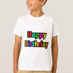 T-shirt Joyeux texte d'anniversaire