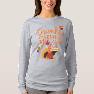 T-shirt Joyeux Thanksgiving | Automne reconnaissant et bén
