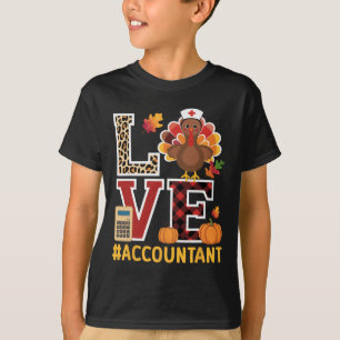 T-shirt Joyeux Thanksgiving Comptabilité Jour de la dinde