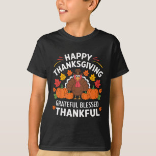 T-shirt Joyeux Thanksgiving Dinde Reconnaissant Bénis Merc