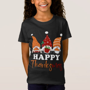 T-Shirt Joyeux Thanksmas Gnomes Thanksgiving Noël