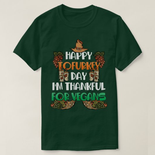 T-shirt Joyeux Tofurkey Day Vegas pour végétarien Tofu Lov (Design devant)