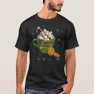 T-shirt Joyeux tout chocolat chaud marshmallow cookie