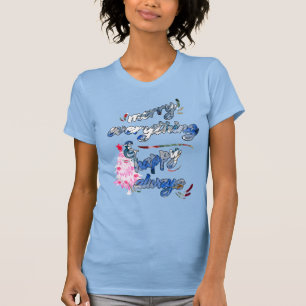 T-shirt Joyeux tout & Joyeux toujours - Arbre rose
