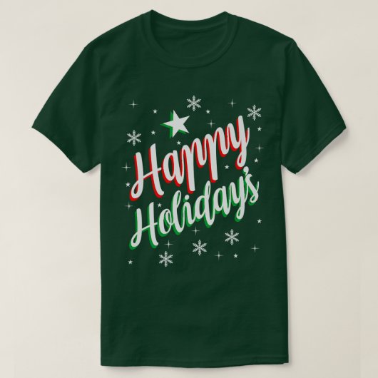 T-shirt Joyeux vacances (Design devant)
