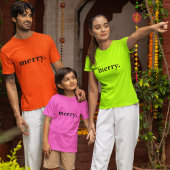 T-shirt Joyeux vacances sur mesure Customisé Unisex Modern