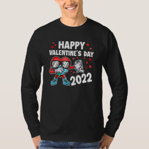 T-shirt Joyeux Valentin 2022 Dabbing Heart Dab Face M