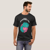 T-shirt Joyeux Valentin S Day Dino Drôle Avec Coeur Valent (Devant entier)