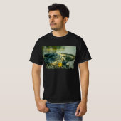T-shirt Joyeux Valentines Floride Alligator avec fleur (Devant entier)