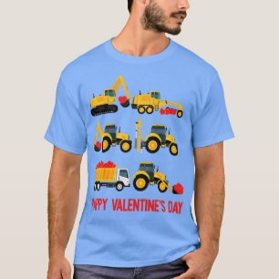 T-shirt Joyeux Valentines Jour Équipement lourd Excavato
