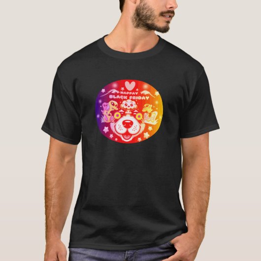 T-shirt joyeux vendredi noir (Devant)