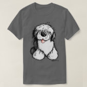 T-shirt Joyeux Vieux Chien De Sable Anglais I Pour Un Chie (Design devant)