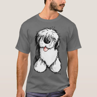 T-shirt Joyeux Vieux Chien De Sable Anglais I Pour Un Chie