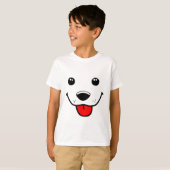 T-shirt Joyeux visage de chiot (Devant entier)
