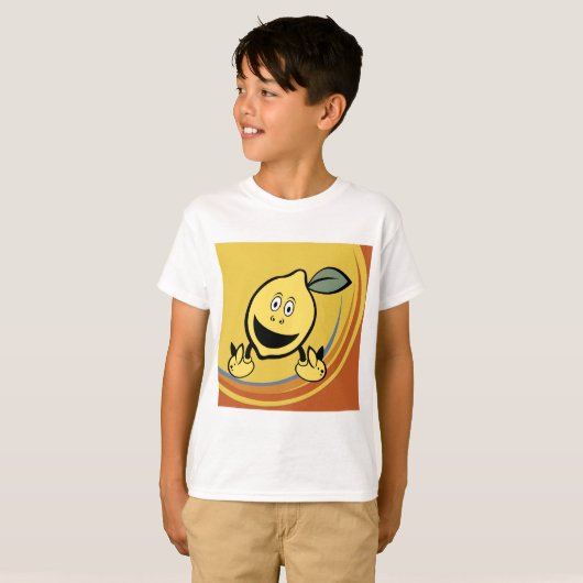 T-shirt Joyeux visage de citron (Devant entier)