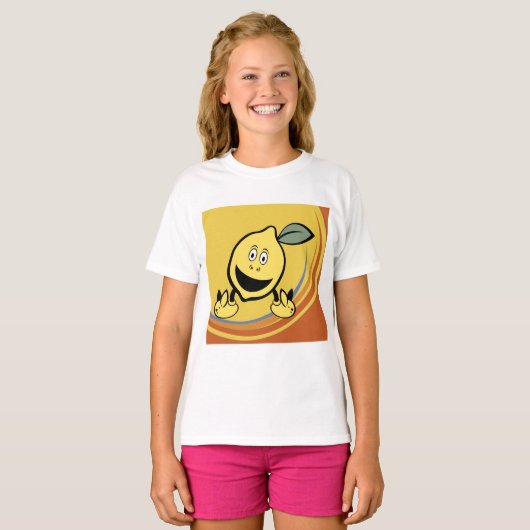 T-shirt Joyeux visage de citron (Devant entier)