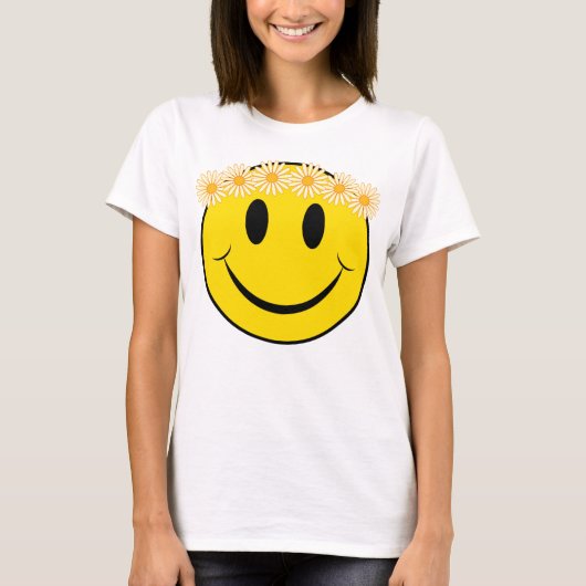 T-shirt Joyeux visage hippie (Devant)