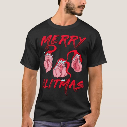 T-shirt Joyeux Vulvas de Noël (Devant)