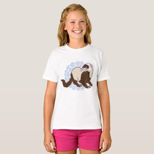 T-shirt Joyful Ferret (Devant entier)