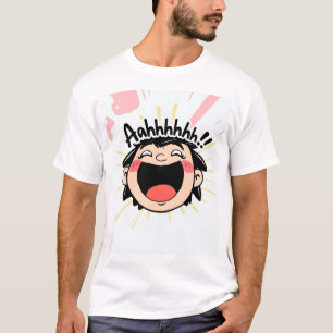 T-shirt Joyful Scream - Fun Dessin Expression