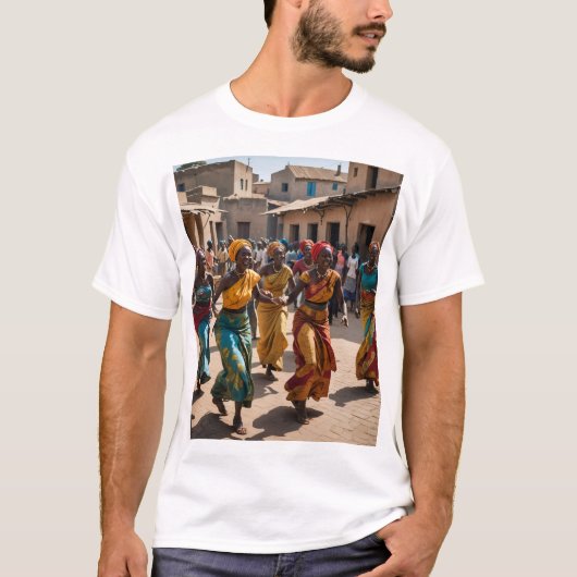 T-shirt Joyful Village Dance of Celebration (Devant)