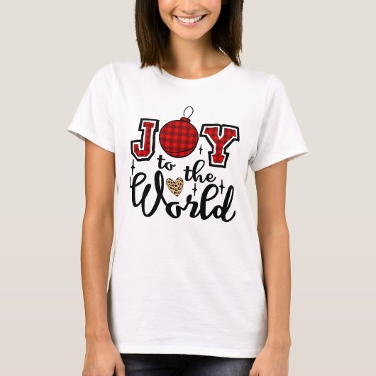 T-shirt Joyful World Christmas Bulb 2023 (Devant)