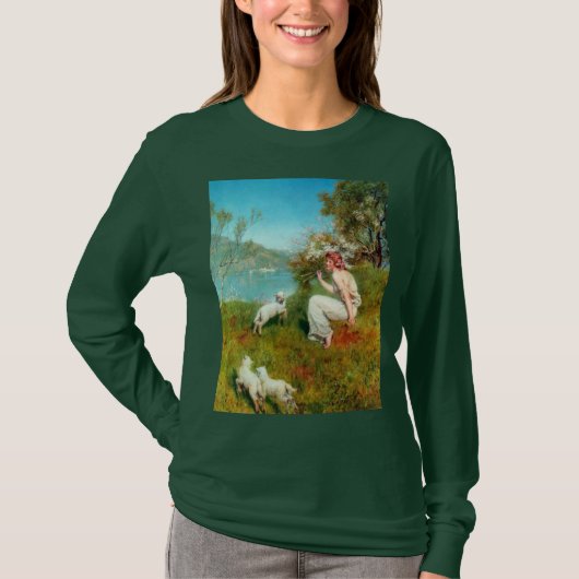 T-shirt Joys of Spring (par John Collier) (Devant)