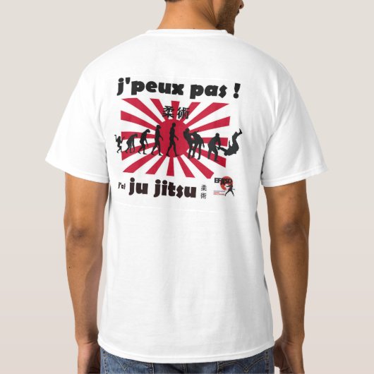 T-shirt j'peux pas j'ai jujitsu (Dos)